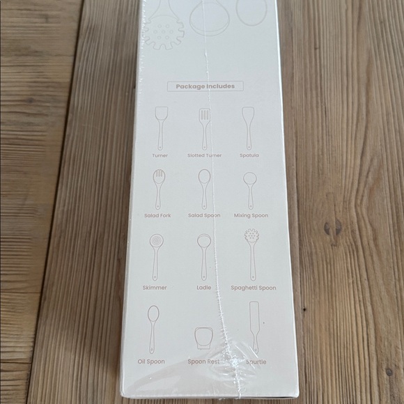 12 Piece Teak Wood Kitchen Utensils Set - Picture 6 of 6